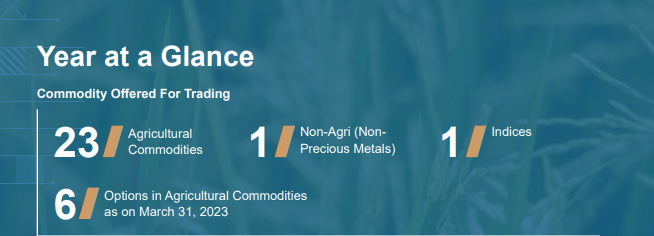 Commodity Offered for Trading (2022-2023)