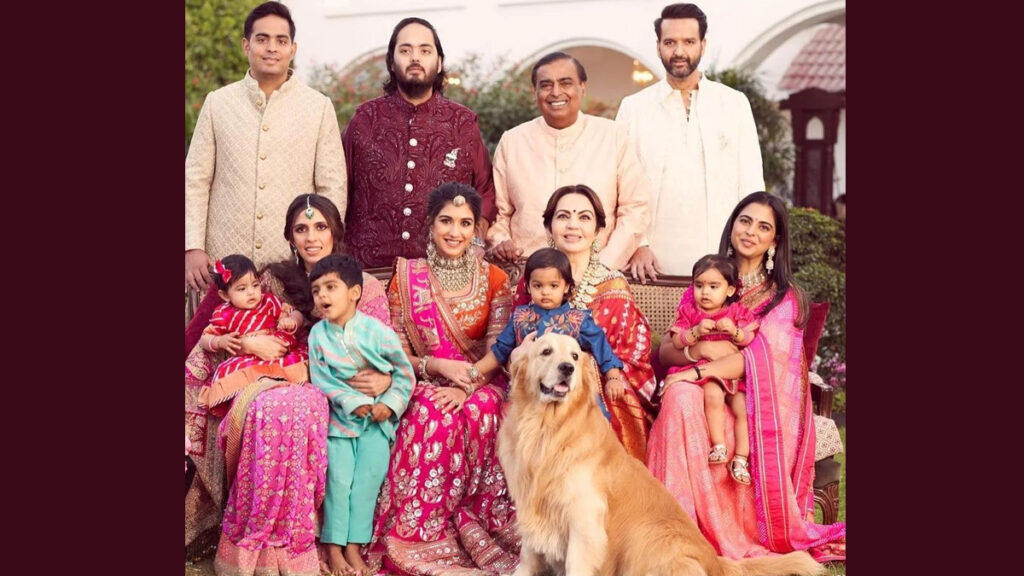 Mukesh Ambani's Family Picture