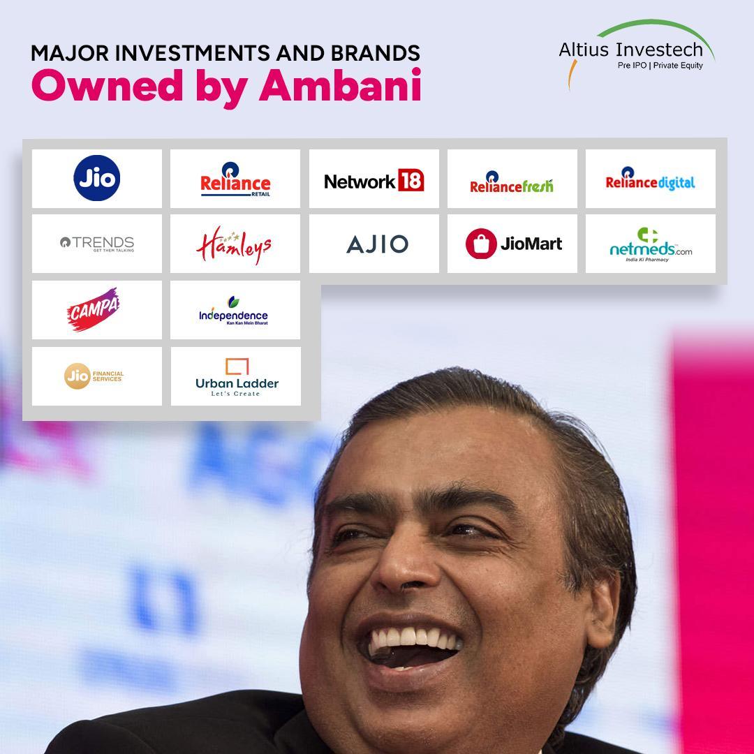 Investments & Brands Owned By Ambani