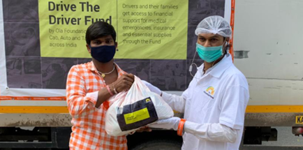 Ola foundation distributing medicines